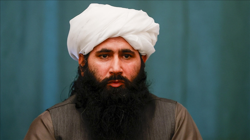 spokesman for the taliban s political office in qatar and a member of its negotiation team mohammad naeem speaks in an exclusive interview about the taliban s vision of the current situation and future of the afghan peace process in moscow russia on march 19 2021 photo anadolu agency