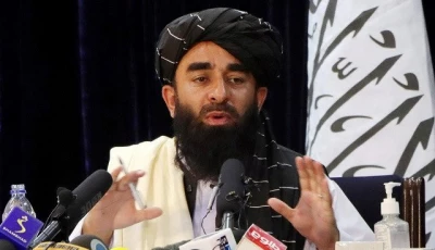 taliban spokesman zabihullah mujahid speaks during a news conference in kabul afghanistan august 17 2021 photo reuters