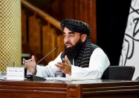 taliban spokesman zabihullah mujahid at a news conference in kabul afghanistan photo afp