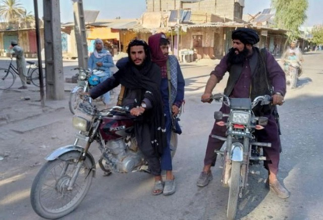 taliban fighters patrol farah afghanistan august 11 2021 photo reuters