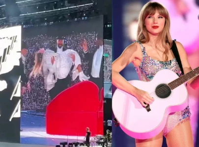 taylor swift and travis kelce make their stage debut at london s eras tour show taylor swift and travis kelce make their stage debut at london s eras tour show
