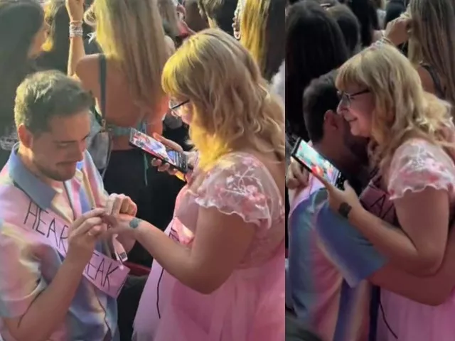 taylor swift proposal swiftie gets engaged during love story performance at eras tour taylor swift proposal swiftie gets engaged during love story performance at eras tour