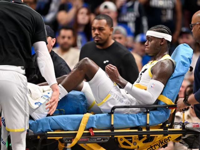 Jazz’s Taylor Hendricks suffers broken leg and sprained ankle in game against Mavericks