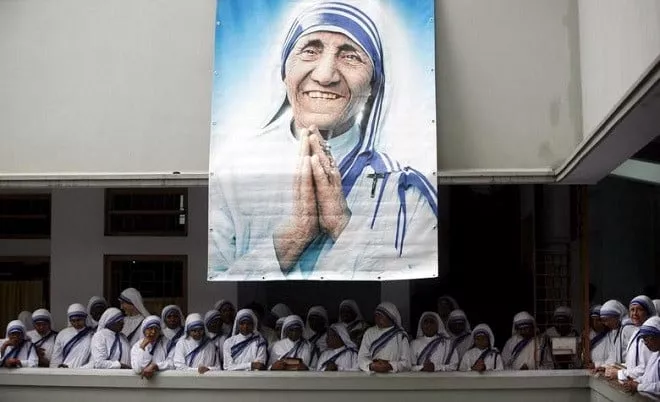 catholic nuns from the order of the missionaries of charity gather under a picture of mother teresa during the tenth anniversary of her death in kolkata india in this september 5 2007 file photo photo reuters catholic nuns from the order of the missionaries of charity gather under a picture of mother teresa during the tenth anniversary of her death in kolkata india in this september 5 2007 file photo photo reuters