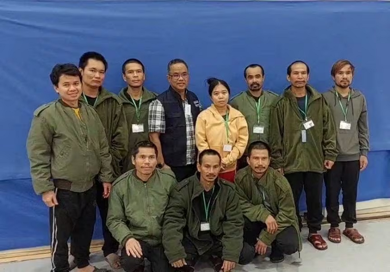 thai workers taken hostage by hamas and later released as part of a deal between israel and palestinian group hamas photo reuters