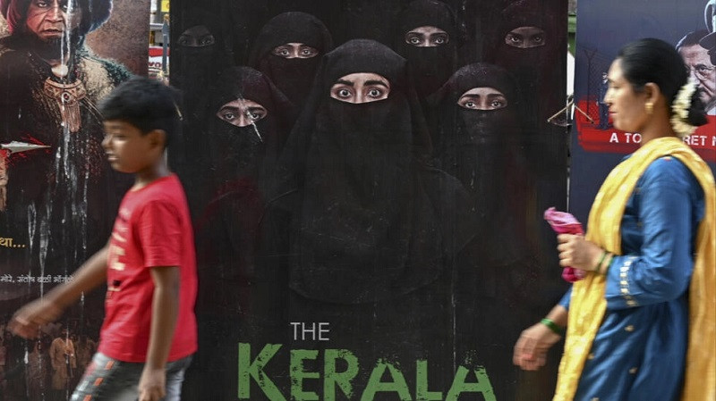 a fictitious tale of a hindu woman who converts to islam and then is radicalised the kerala story is the second highest grossing hindi film of 2023 so far photo afp