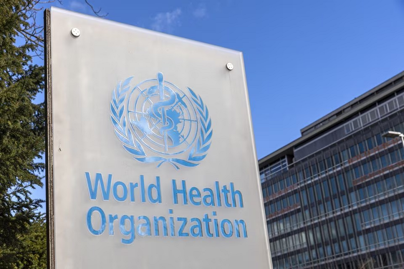 the world health organisation who logo is seen near its headquarters in geneva switzerland february 2 2023 photo reuters