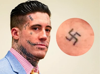 deadpool killer wade wilson s shocking nazi symbol tattoos go viral amid death sentencing