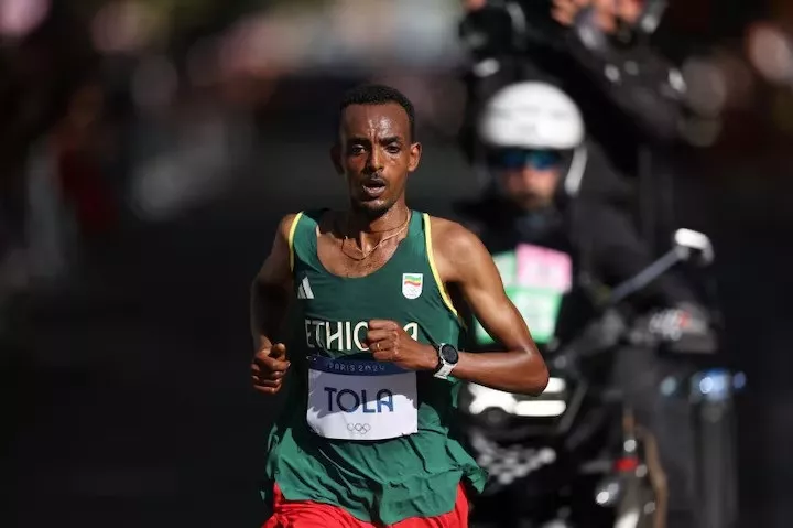 ethiopia s tola sets a new olympic marathon record ethiopia s tola sets a new olympic marathon record