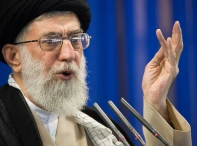 top iran leader posts trump like golfer image vows revenge