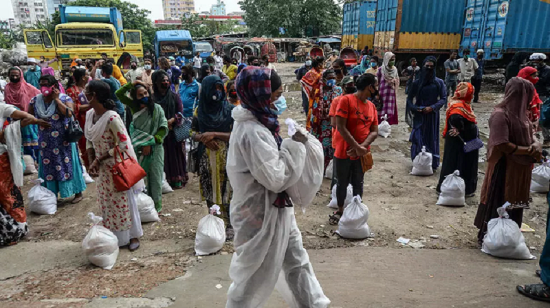 transgender people wait to collect relief supplies during a coronavirus lockdown in dhaka last year photo afp file