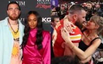 ex drama explodes kayla nicole targets travis kelce and taylor swift on super bowl stage