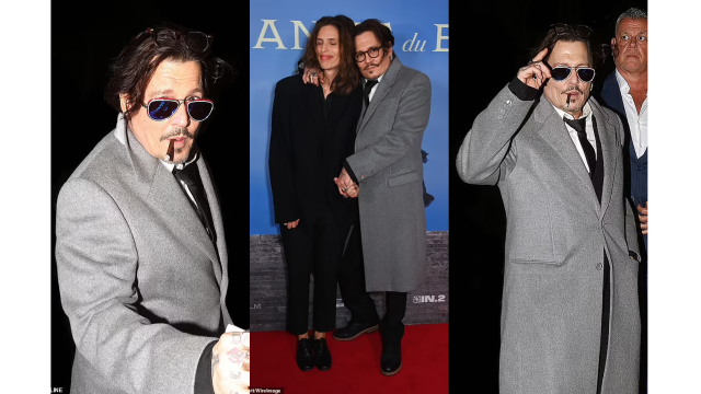 johnny depp shows off lean look on london night out