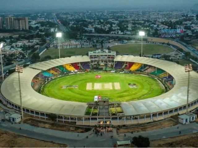 icc team in karachi to inspect national stadium for champions trophy