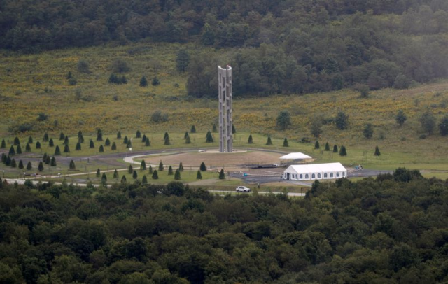 the ninety three foot tower at at the flight 93 national memorial is seen from one of the us marine helicopters transporting u s president donald trump white house staff and press after the president attended the 17th annual september 11 observance at the memorial near shanksville pennsylvania us september 11 2018 photo reuters the ninety three foot tower at at the flight 93 national memorial is seen from one of the us marine helicopters transporting u s president donald trump white house staff and press after the president attended the 17th annual september 11 observance at the memorial near shanksville pennsylvania us september 11 2018 photo reuters