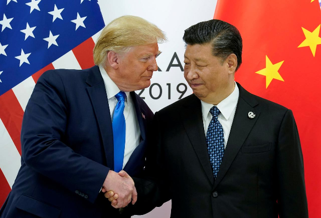 us president donald trump meets with china s president xi jinping at the start of their bilateral meeting at the g20 leaders summit in osaka japan june 29 2019 photo reuters