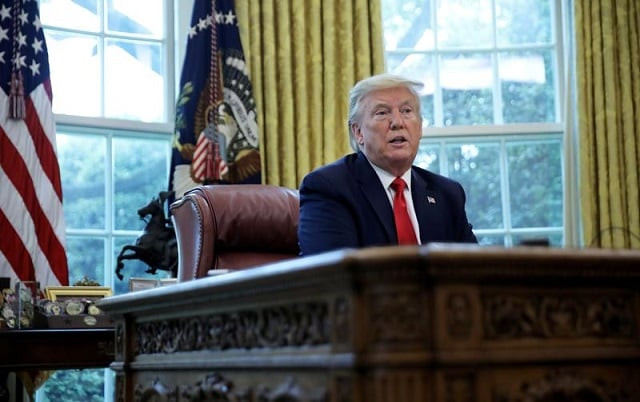 us president donald trump answers questions during an interview with reuters about china the novel coronavirus covid 19 pandemic and other subjects in the oval office of the white house in washington us april 29 2020 photo reuters us president donald trump answers questions during an interview with reuters about china the novel coronavirus covid 19 pandemic and other subjects in the oval office of the white house in washington us april 29 2020 photo reuters