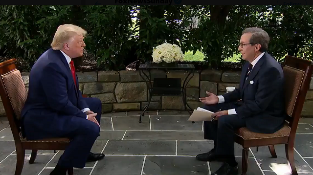 us president donald trump speaking during an interview photo foxnews