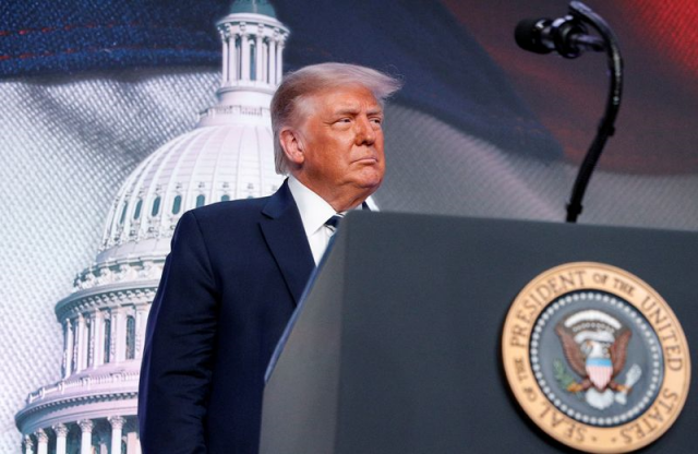 us president donald trump arrives to speak in arlington virginia us august 21 2020 photo reuters us president donald trump arrives to speak in arlington virginia us august 21 2020 photo reuters