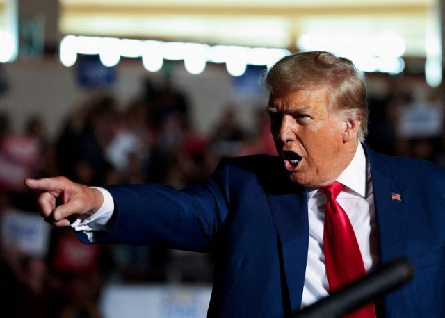 former us president and republican presidential candidate donald trump speaks during a campaign rally in erie pennsylvania us july 29 2023 photo reuters former us president and republican presidential candidate donald trump speaks during a campaign rally in erie pennsylvania us july 29 2023 photo reuters