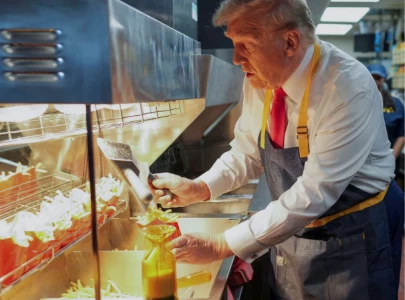 donald trump s mcdonald s appearance sparks controversy with claims of being staged