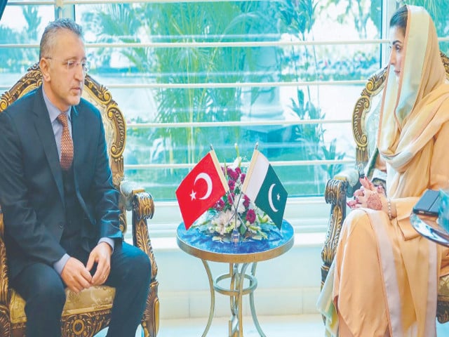 turkish consul general durmesh bastag and punjab chief minister maryam nawaz discuss the promotion of bilateral cooperation photo express