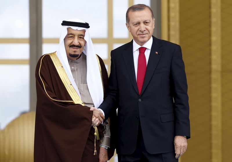 turkey s erdogan saudi king agree to solve issues through dialogue