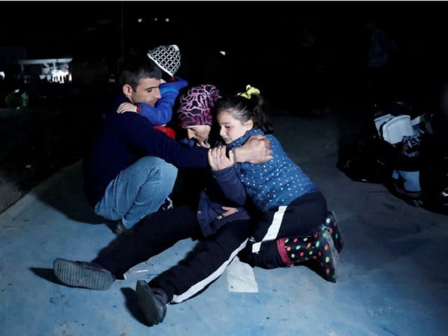 people react after an earthquake in antakya in hatay province turkey february 20 2023 reuters people react after an earthquake in antakya in hatay province turkey february 20 2023 reuters