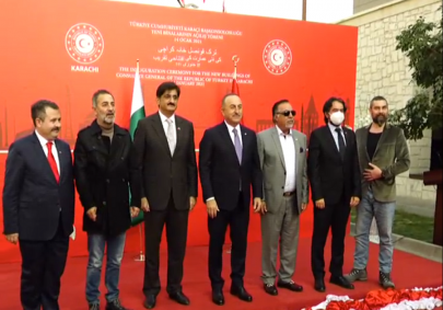 turkish fm inaugurates new consulate building in karachi turkish fm inaugurates new consulate building in karachi