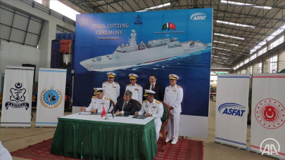 pakistan holds ground breaking ceremony for 4th turkish corvette