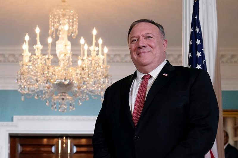 us secretary of state mike pompeo meets with kosovo s prime minister avdullah hoti not pictured at the state department in washington dc us september 4 2020 photo reuters