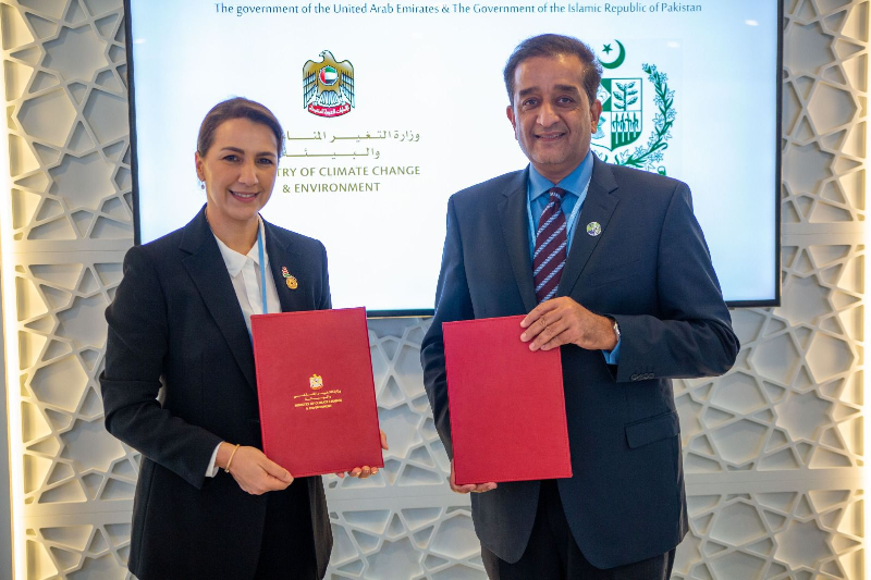 pakistan and the united arab emirates uae on monday signed a memorandum of understanding mou to promote clean energy photo express