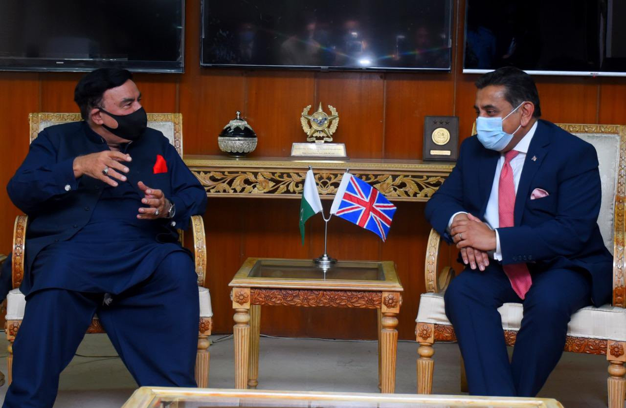 lord ahmad and sheikh rashid discussed matters related to promoting relations including matters pertaining to british pakistanis enhancing people to people contacts photo twitter shkh rasheed