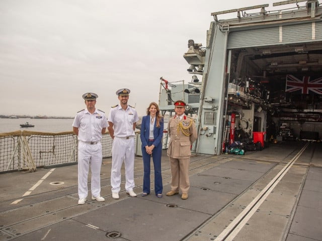 british high commissioner to pakistan jane marriott poses for a picture with uk defence advisor to pakistan brigadier paul hayhurst in karachi photo express british high commissioner to pakistan jane marriott poses for a picture with uk defence advisor to pakistan brigadier paul hayhurst in karachi photo express