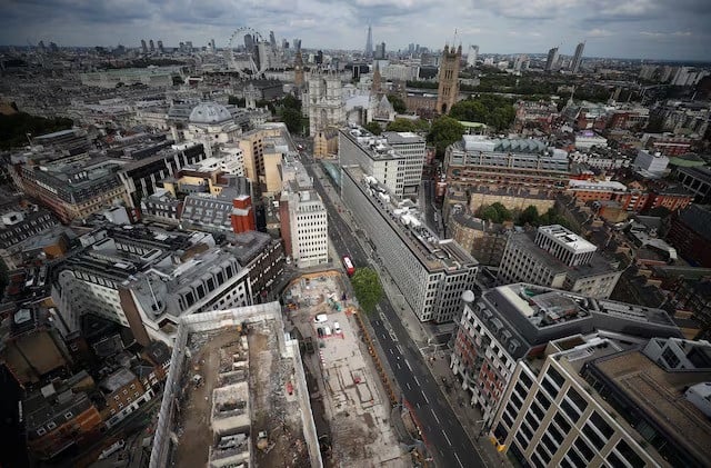 the city of london is seen from the broadway development site in central london on august 23 2017 file photo reuters