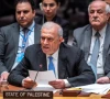 ziad abu amr member of the palestinian legislative council speaks to members of security council as he attends a meeting to address the situation in the middle east including the palestinian question at un headquarters in new york city photo reuters