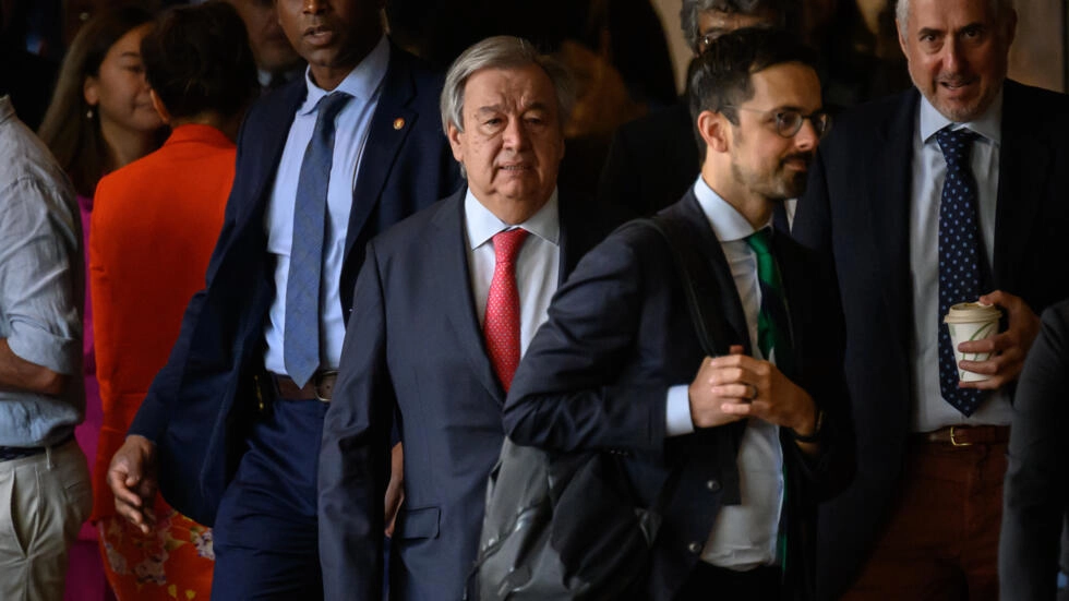 un secretary general antonio guterres at the united nations headquarters in new york on july 17 2023 photo afp