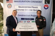 us ambassador blome at the inauguration ceremony of balochistan police training college photo express