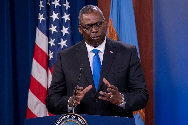 us defense secretary lloyd austin answers reporters questions at the pentagon as the us military nears the formal end of its mission in afghanistan in arlington virginia us july 21 2021 photo reuters