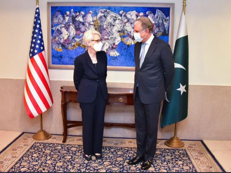 us deputy secretary of state wendy sherman held talks with foreign minister shah mahmood qureshi national security adviser dr moeed yusuf and army chief general qamar javed bajwa photo twitter deputysecstate us deputy secretary of state wendy sherman held talks with foreign minister shah mahmood qureshi national security adviser dr moeed yusuf and army chief general qamar javed bajwa photo twitter deputysecstate
