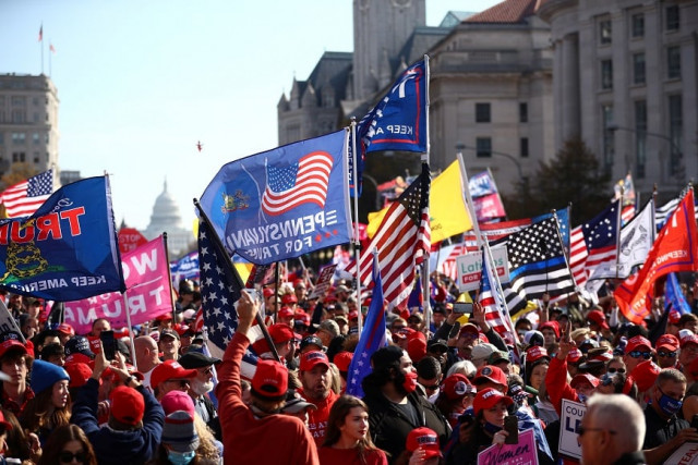 trump loyalists march in washington to contest vote result trump loyalists march in washington to contest vote result