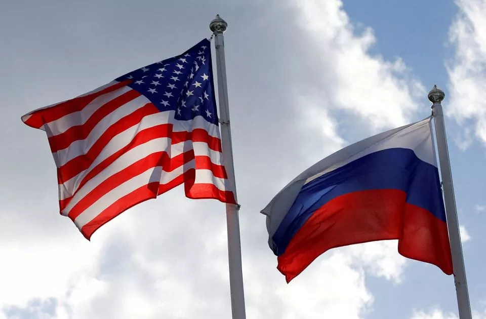 russian and us state flags fly near a factory in vsevolozhsk leningrad region russia march 27 2019 photo reuters file russian and us state flags fly near a factory in vsevolozhsk leningrad region russia march 27 2019 photo reuters file