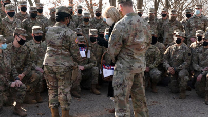 outrage after troops protecting us capitol forced to sleep in garage
