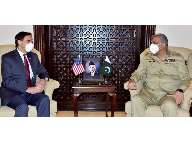 coas thanked the us ambassador for his services and contributions in pakistan photo ispr