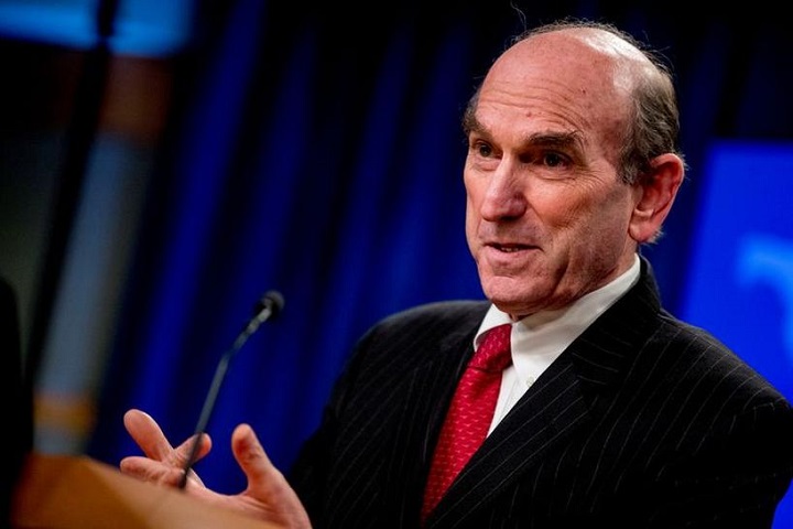 elliott abrams speaks during a news conference at the state department in washington us march 31 2020 photo reuters