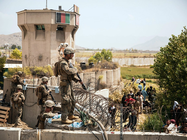 us forces assist with security at kabul airport photo afp file