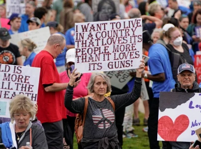 tens of thousands rally against gun violence in washington across us