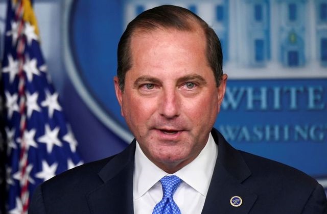 us health and human services hhs secretary alex azar speaks during a news conference in the brady press briefing room of the white house in washington us august 23 2020 picture taken august 23 2020 photo reuters