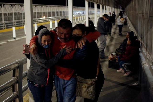 mexican national felipe ortega 59 cries whilst meeting with his family after being deported from the us to mexico at the paso del norte border crossing bridge in ciudad juarez mexico photo reuters mexican national felipe ortega 59 cries whilst meeting with his family after being deported from the us to mexico at the paso del norte border crossing bridge in ciudad juarez mexico photo reuters
