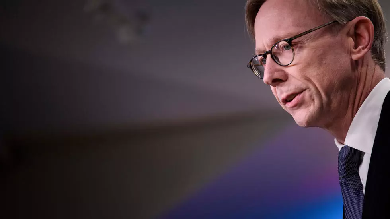 us special representative for iran brian hook seen speaking to reporters in january 2020 has quit to return to the private sector photo afp file